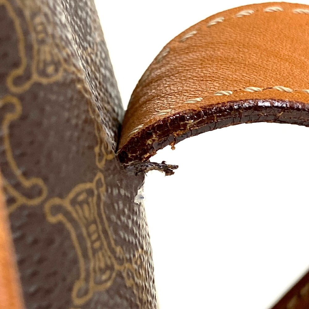 Celine Macadam Pattern Drawstring Shoulder Bag Br… - image 5